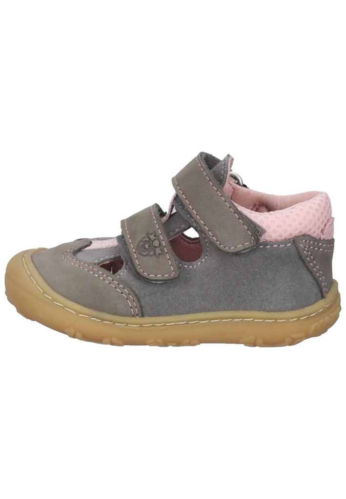 Pepino Halbschuhe Leder/Textil Grau/Rosa - surf4shoes