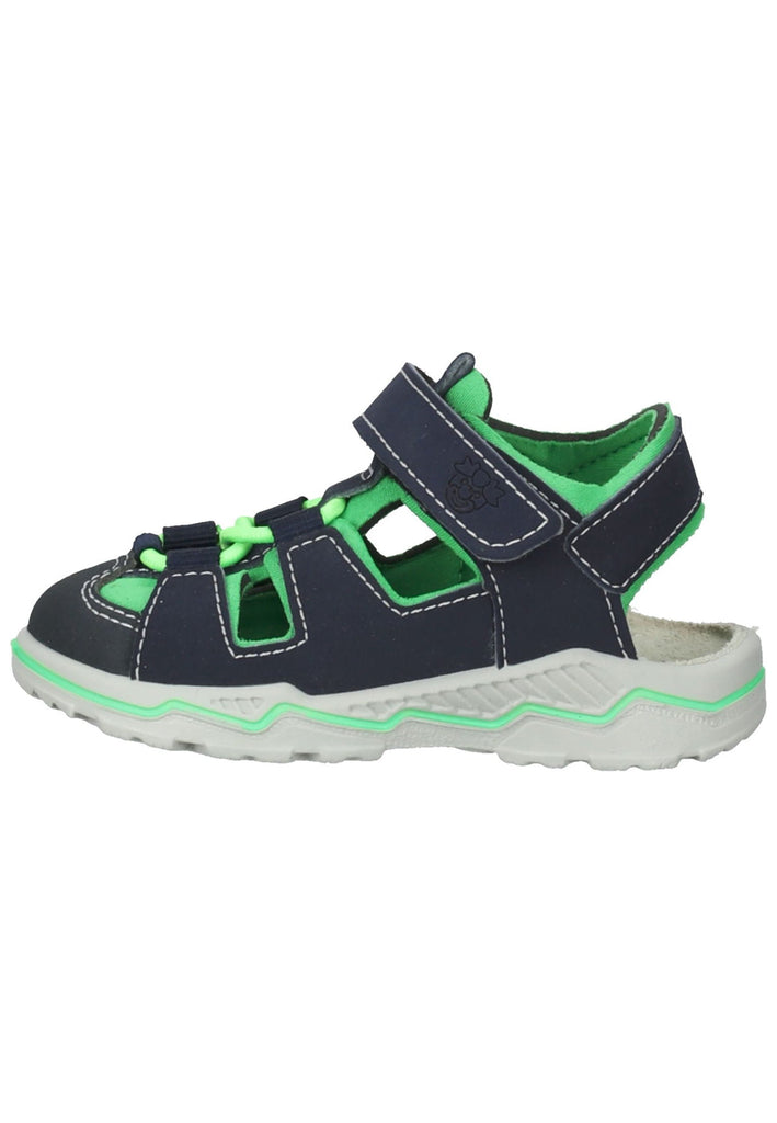 Pepino Sandalen Lederimitat/Textil Dunkelblau/Grün - surf4shoes