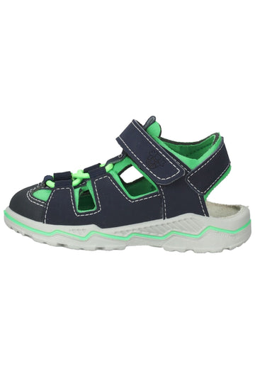 Pepino Sandalen Lederimitat/Textil Dunkelblau/Grün - surf4shoes