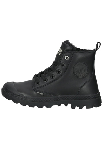 Palladium Stiefelette Leder Schwarz Warmfutter - surf4shoes