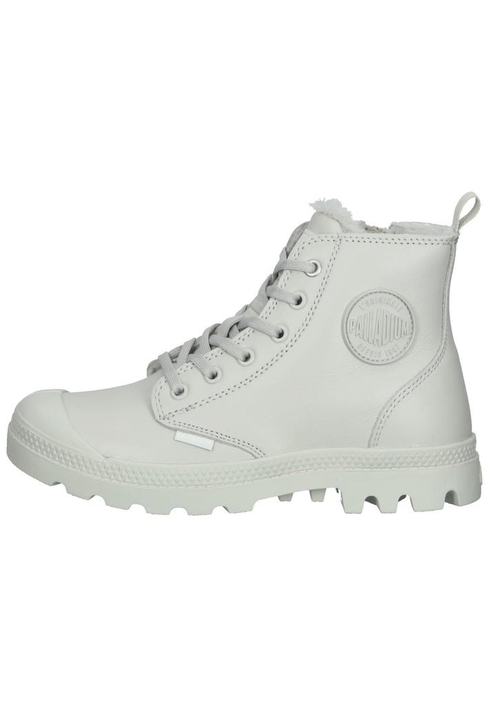 Palladium Stiefelette Leder Weiß Warmfutter - surf4shoes