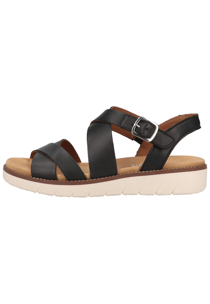 Remonte Sandalen Glattleder Schwarz - surf4shoes