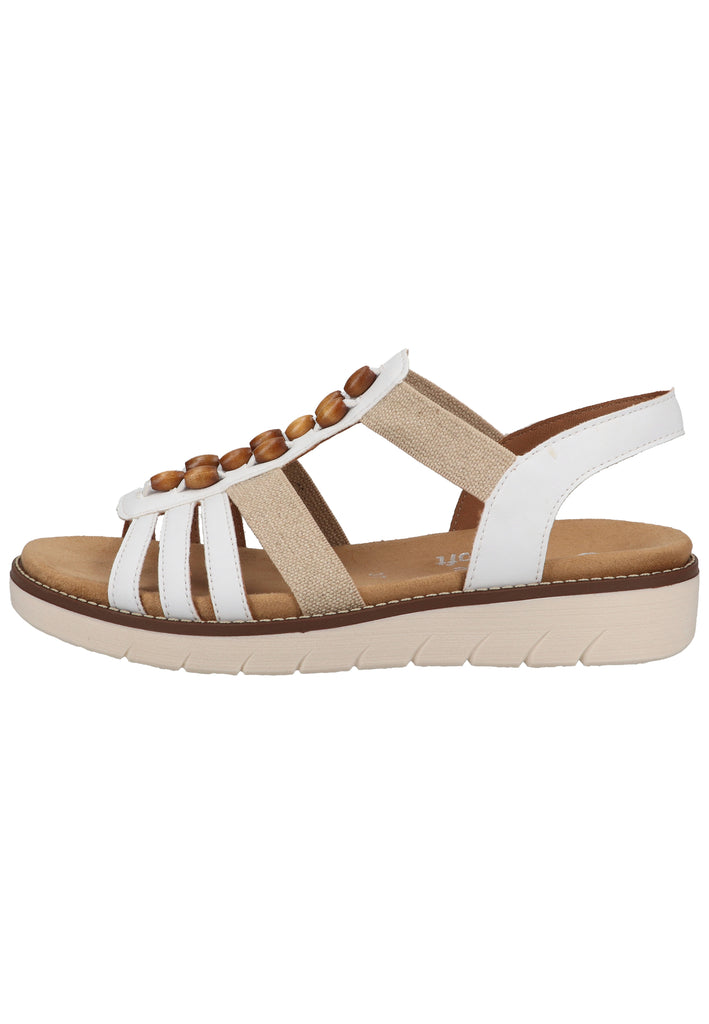 Remonte Sandalen Lederimitat Weiß - surf4shoes