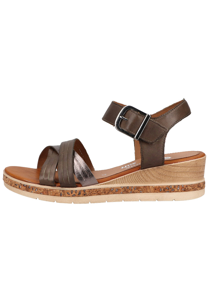 Remonte Sandalen Glattleder Grün - surf4shoes