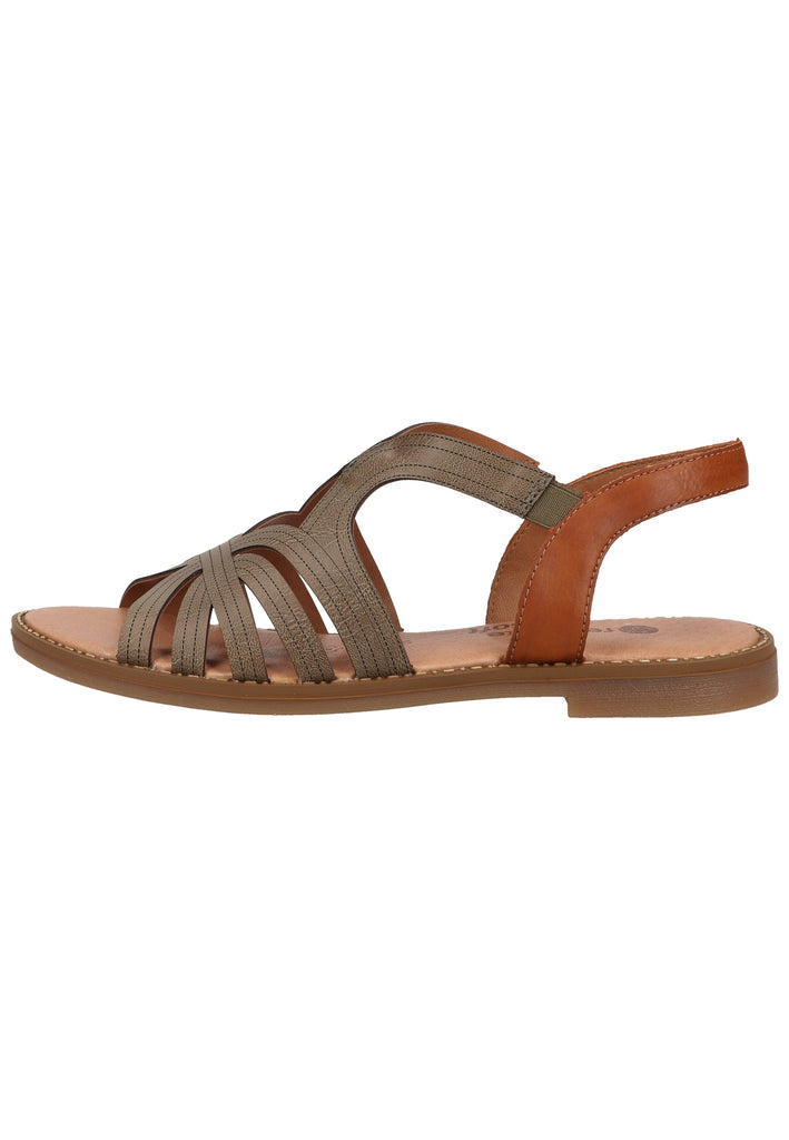 Remonte Sandalen Lederimitat Grün/Braun - surf4shoes