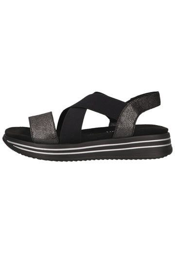 Remonte Sandalen Leder Schwarz - surf4shoes