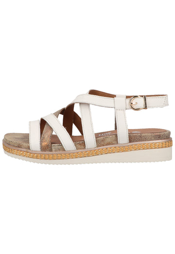 Remonte Sandalen Glattleder Weiß - surf4shoes