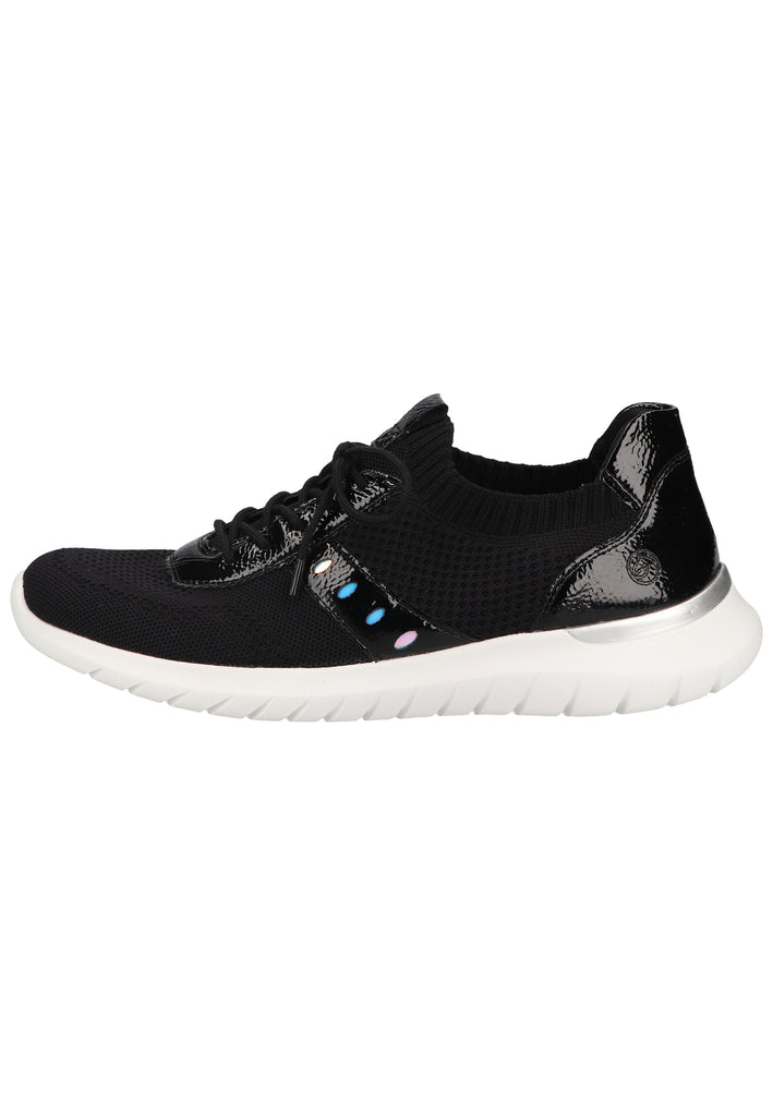 Remonte Sneaker Lederimitat/Textil Schwarz/Silber - surf4shoes