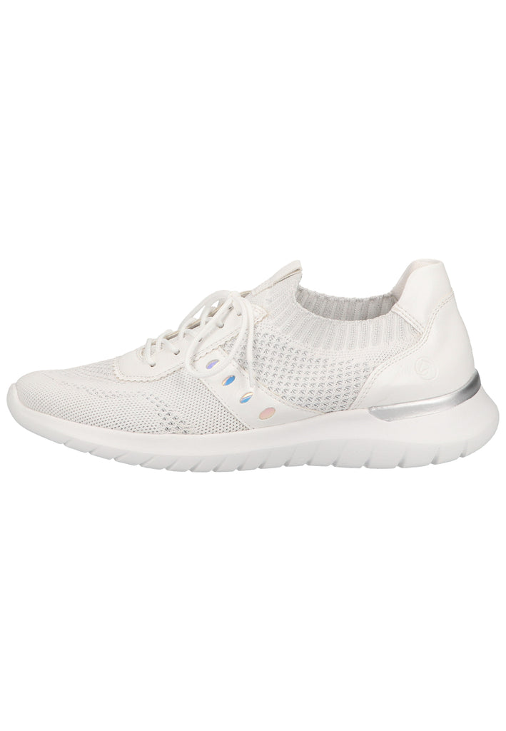 Remonte Sneaker Lederimitat/Textil Weiß/Silber - surf4shoes