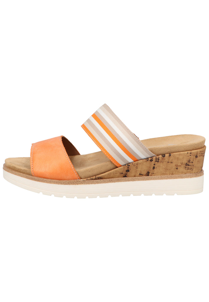 Remonte Pantoletten Lederimitat/Textil Orange - surf4shoes