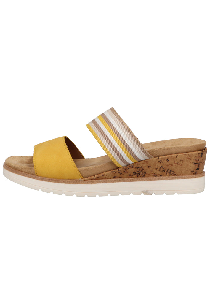 Remonte Pantoletten Lederimitat/Textil Gelb - surf4shoes