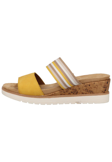 Remonte Pantoletten Lederimitat/Textil Gelb - surf4shoes