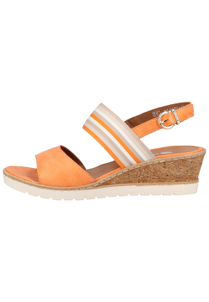 Remonte Sandalen Lederimitat/Textil Orange - surf4shoes