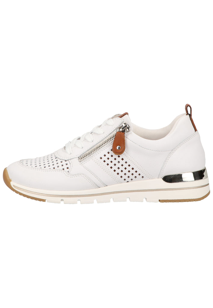Remonte Sneaker Leder/Synthetik Weiß/Beige - surf4shoes