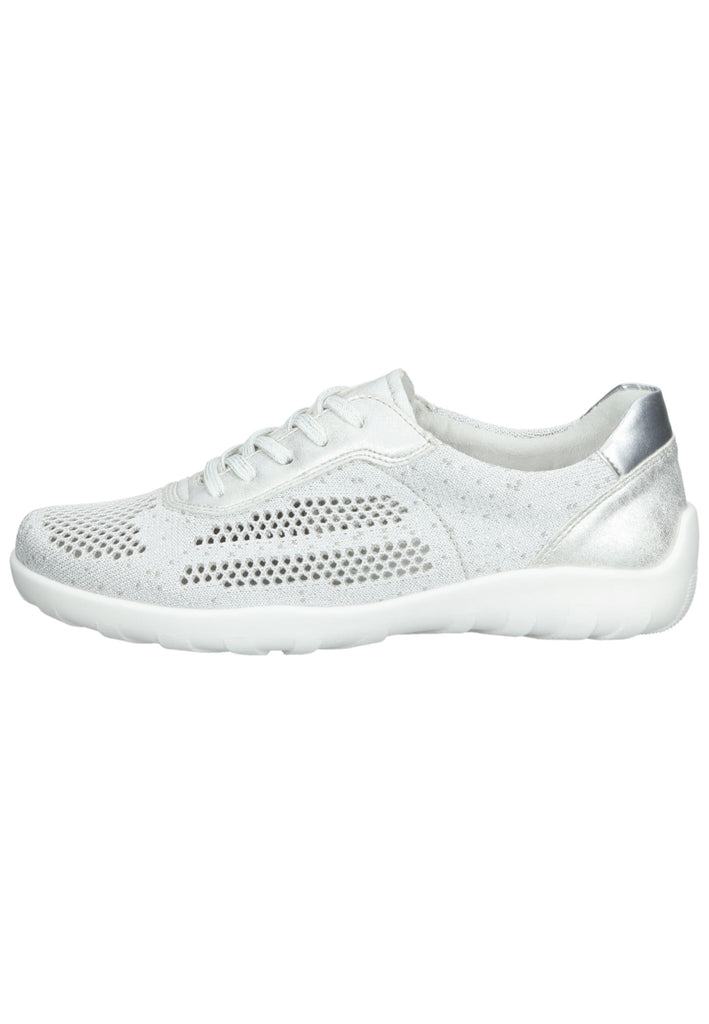 Remonte Sneaker Lederimitat/Textil Weiß/Silber - surf4shoes