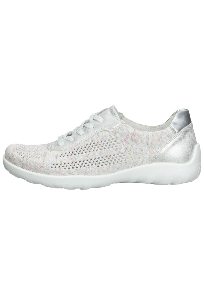 Remonte Sneaker Lederimitat Metallic Silver - surf4shoes