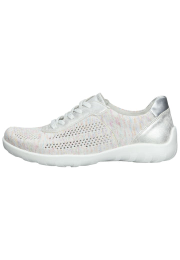 Remonte Sneaker Lederimitat Metallic Silver - surf4shoes