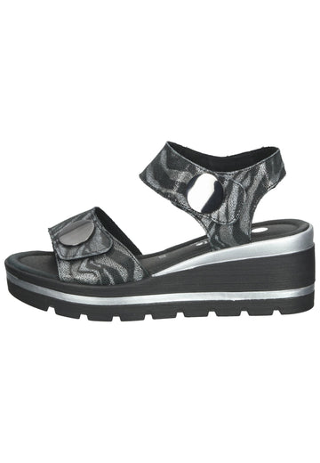 Remonte Sandalen Leder Schwarz - surf4shoes