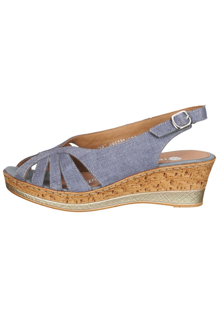 Remonte Sandalen Leder Blau - surf4shoes