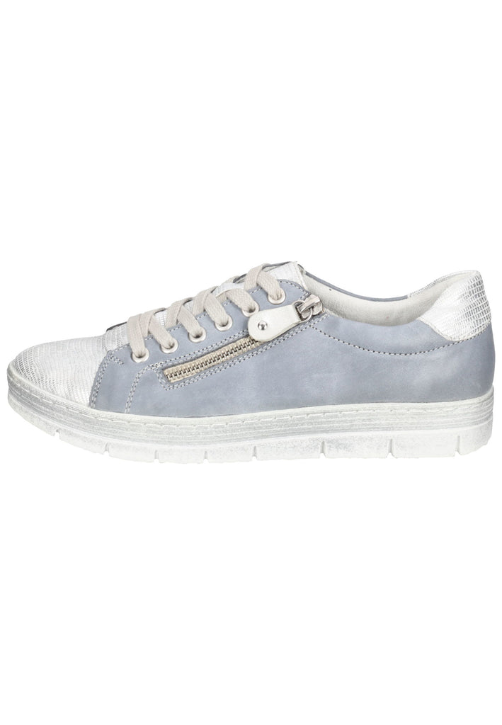 Remonte Sneaker Leder/Synthetik Silber/Blau - surf4shoes