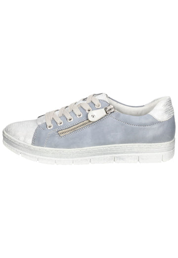 Remonte Sneaker Leder/Synthetik Silber/Blau - surf4shoes