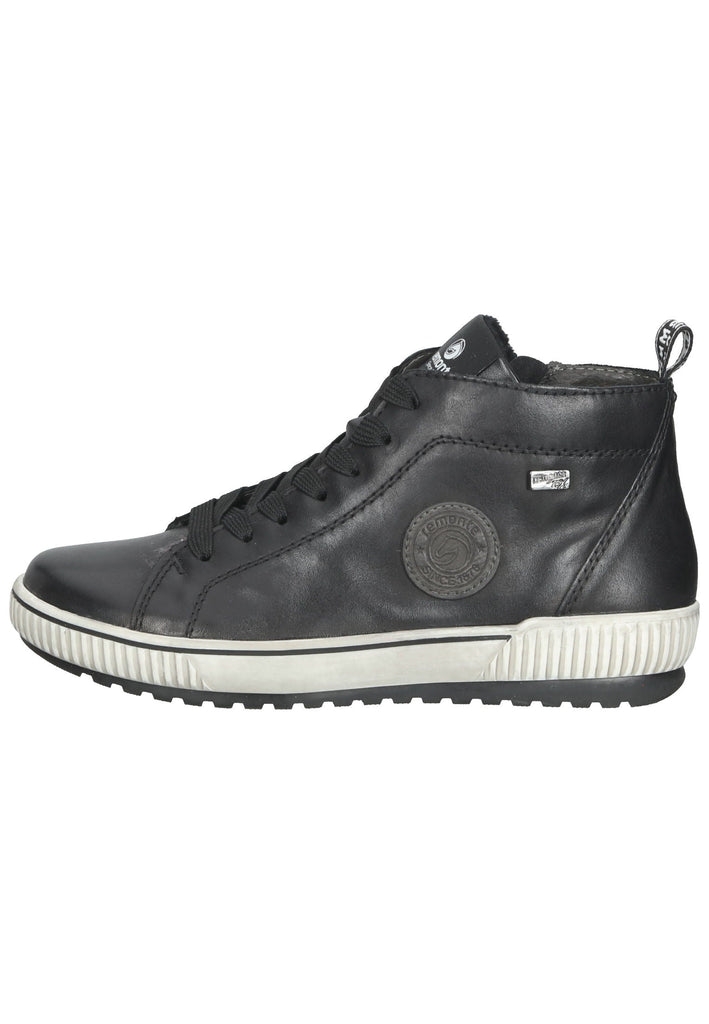 Remonte Sneaker Glattleder Grau/Schwarz - surf4shoes