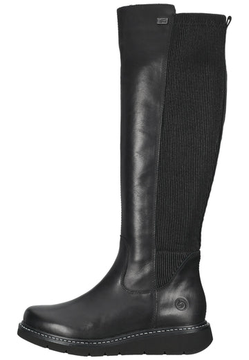 Remonte Stiefel Glattleder Schwarz - surf4shoes