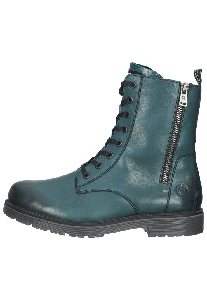 Remonte Stiefelette Glattleder Petrol Warmfutter - surf4shoes