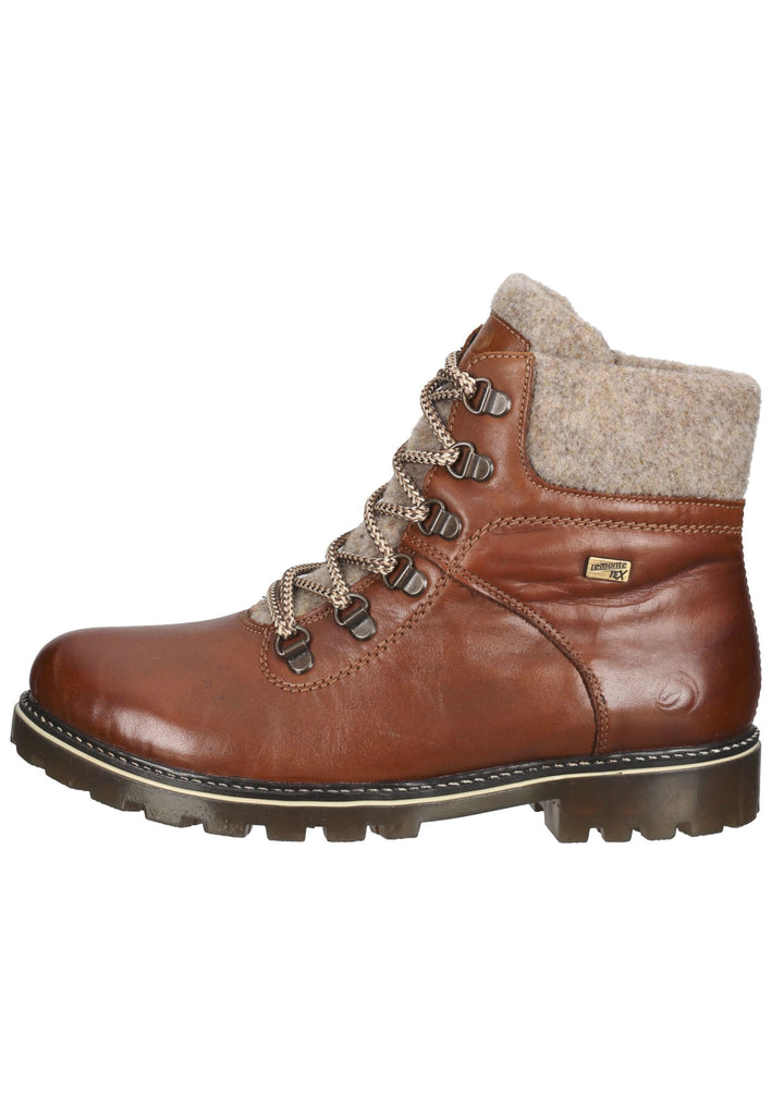 Remonte Stiefelette Leder/Textil Chestnut Warmfutter - surf4shoes