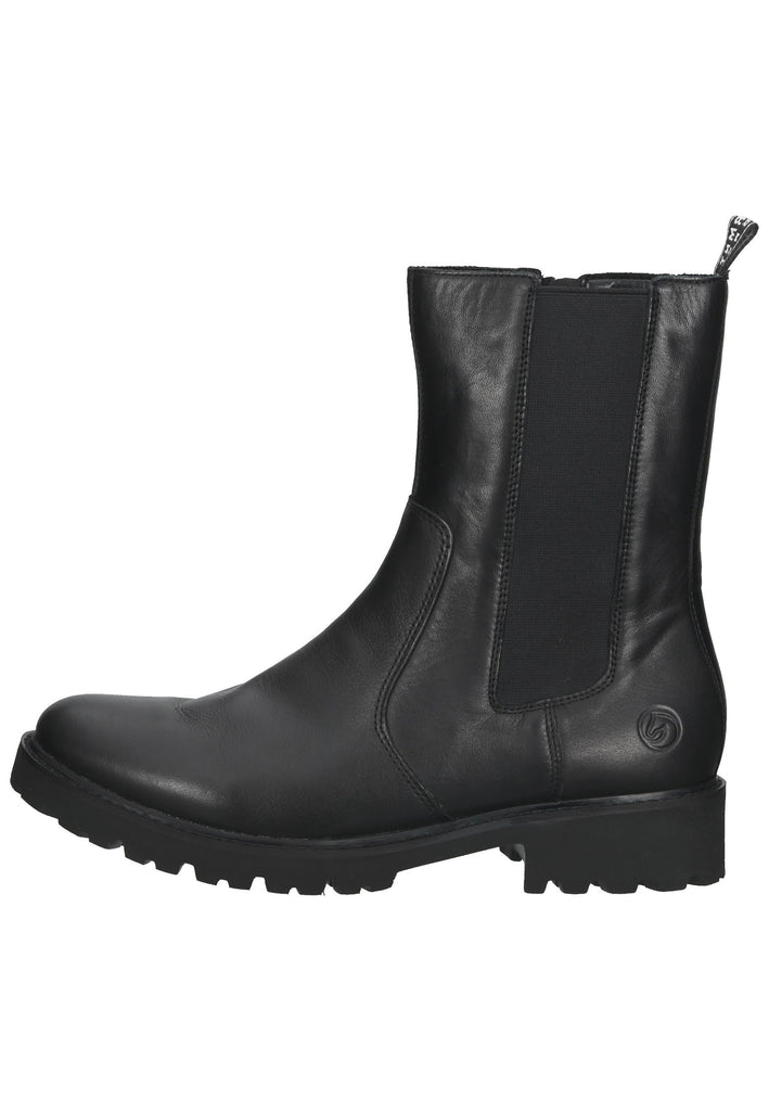 Remonte Stiefel Leder/Textil Schwarz - surf4shoes