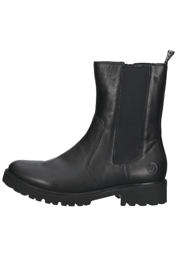 Remonte Stiefel Leder/Textil Schwarz - surf4shoes