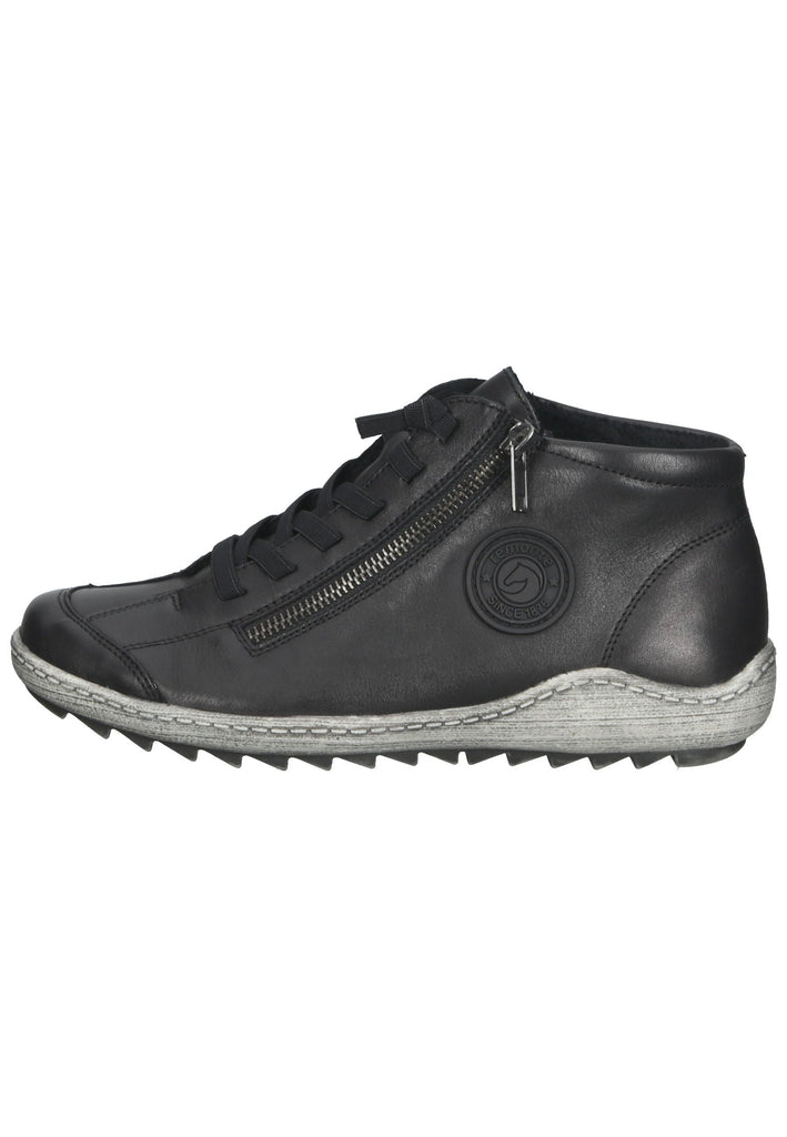Remonte Sneaker Glattleder Schwarz - surf4shoes