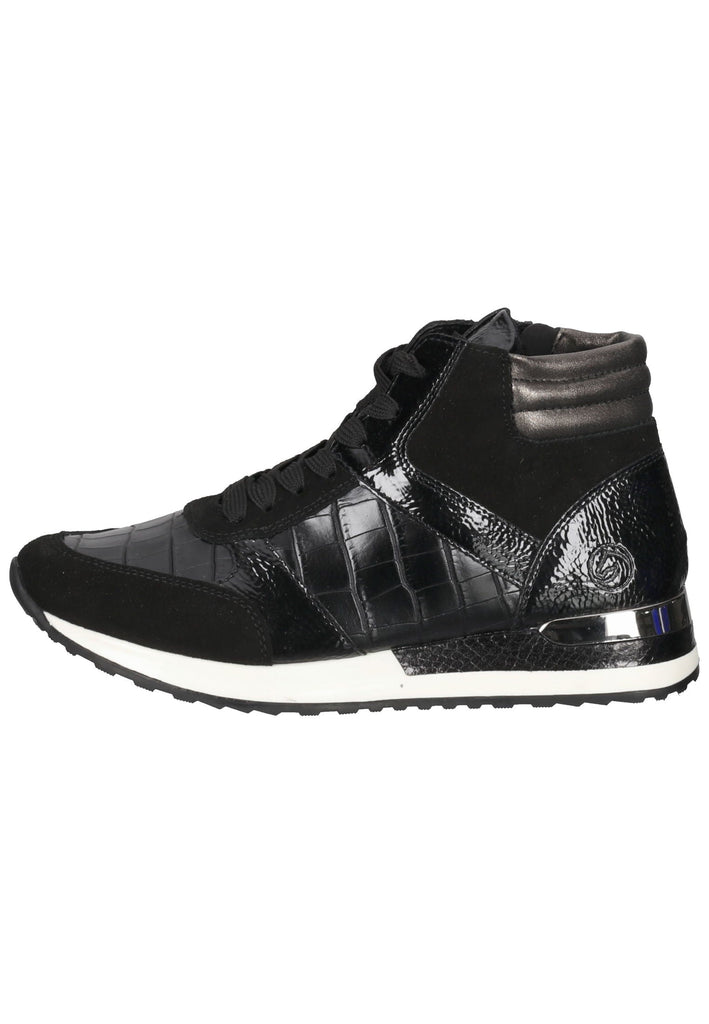 Remonte Sneaker Lederimitat Schwarz/Silber - surf4shoes