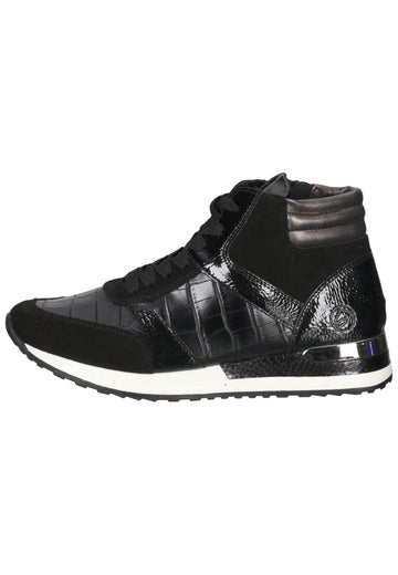 Remonte Sneaker Lederimitat Schwarz/Silber - surf4shoes