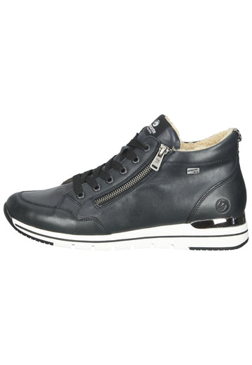 Remonte Sneaker Glattleder Dunkelblau Warmfutter - surf4shoes