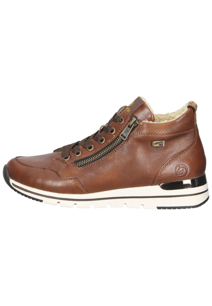 Remonte Sneaker Glattleder Chestnut Warmfutter - surf4shoes