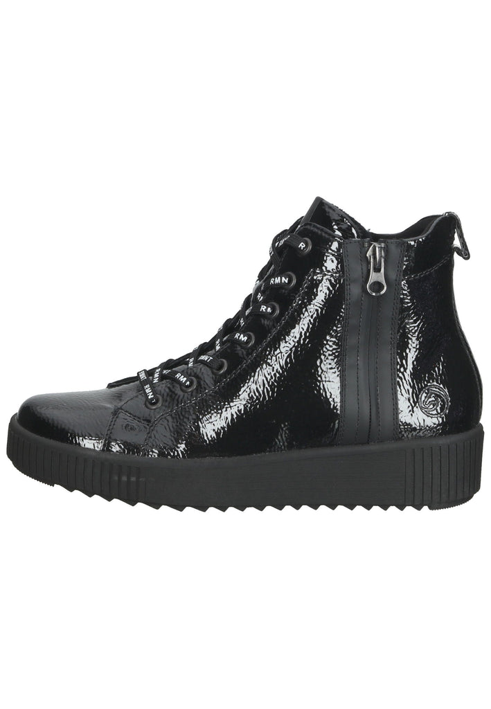 Remonte Sneaker Lederimitat Schwarz - surf4shoes