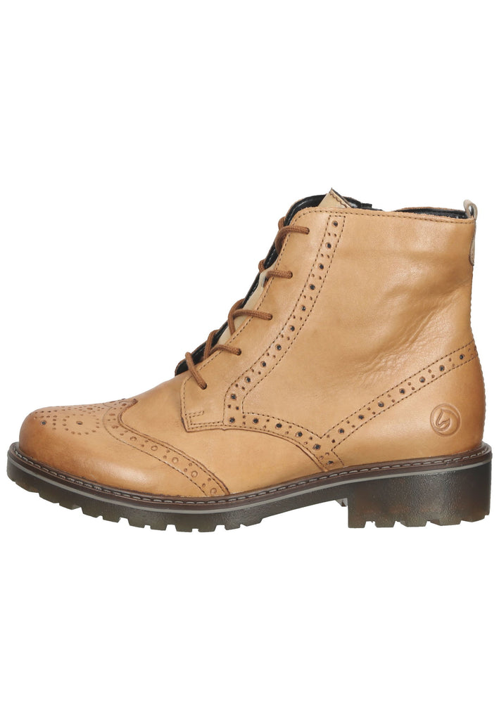 Remonte Stiefelette Leder Hellbraun - surf4shoes