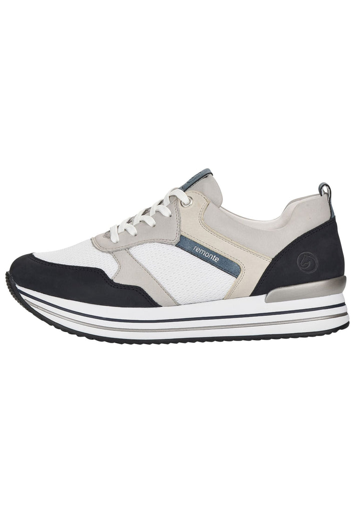 Remonte Sneaker Leder Weiß/Blau - surf4shoes