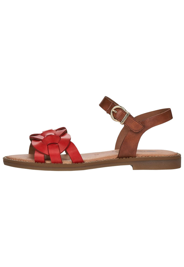 Remonte Sandalen Leder Rot - surf4shoes