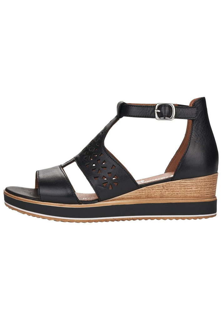 Remonte Sandalen Leder Schwarz - surf4shoes