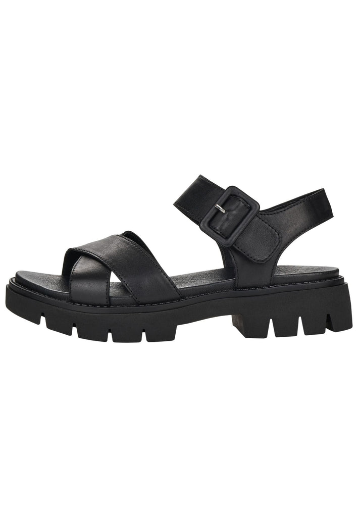 Remonte Sandalen Leder Schwarz - surf4shoes