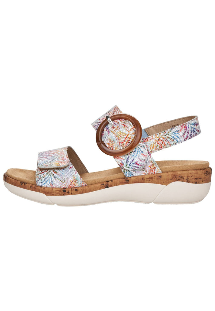 Remonte Sandalen Leder Weiß Kombi - surf4shoes