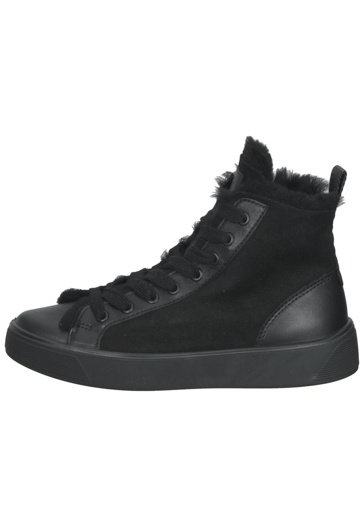ecco Sneaker Veloursleder Schwarz Warmfutter - surf4shoes