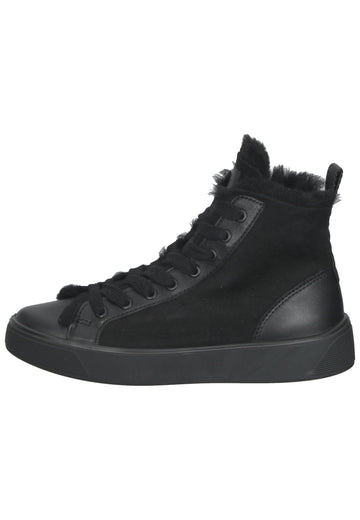 ecco Sneaker Veloursleder Schwarz Warmfutter - surf4shoes