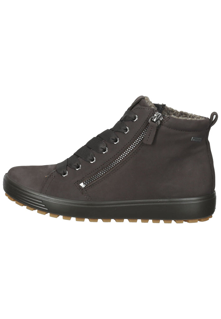 ecco Stiefelette Nubukleder Dunkelbraun Warmfutter - surf4shoes
