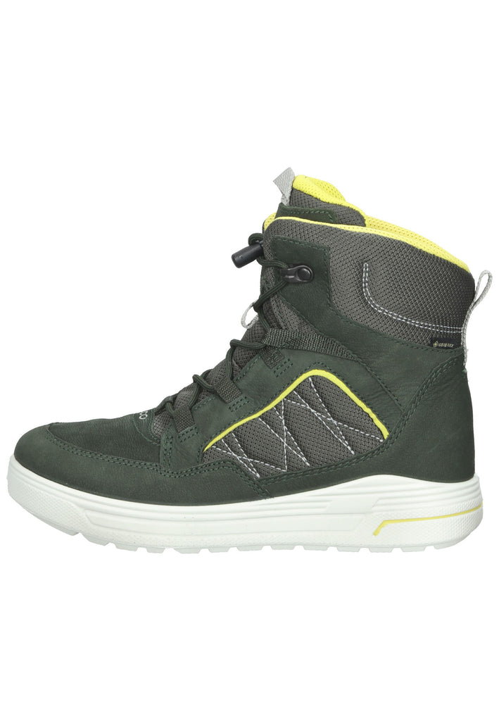 ecco Stiefelette Nubukleder/Textil Dunkelgrün Warmfutter - surf4shoes