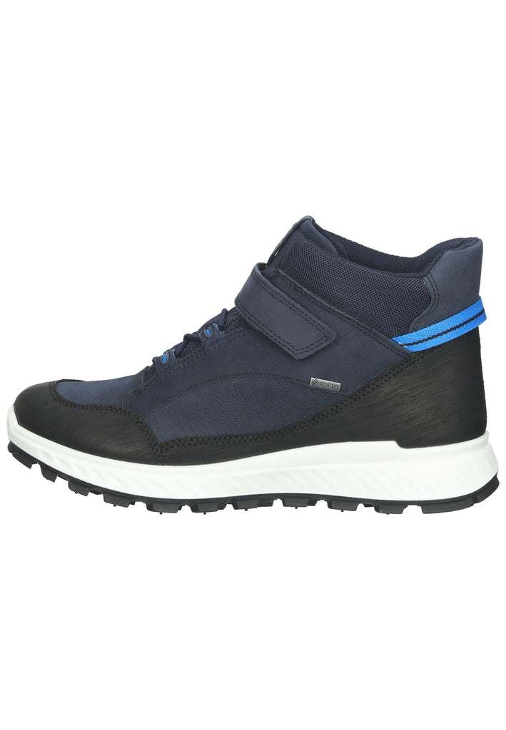 ecco Sneaker Nubukleder Schwarz/Blau - surf4shoes