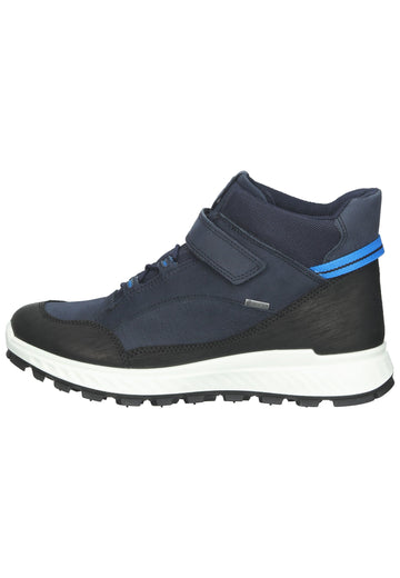 ecco Sneaker Nubukleder Schwarz/Blau - surf4shoes
