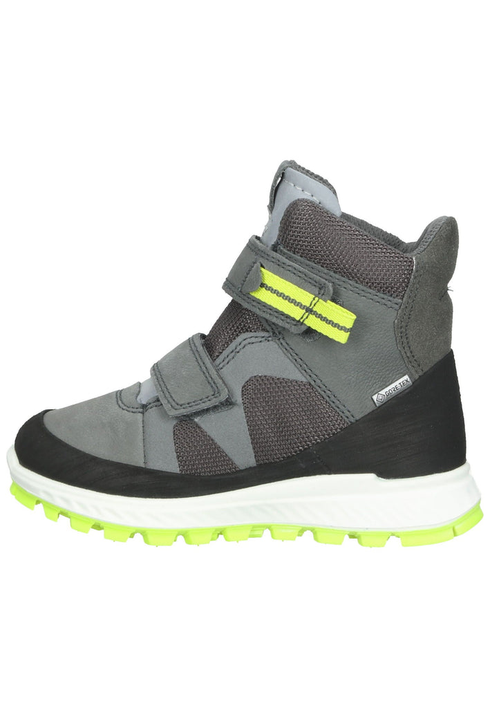ecco Stiefel Nubukleder/Textil Grau/Grün Warmfutter - surf4shoes